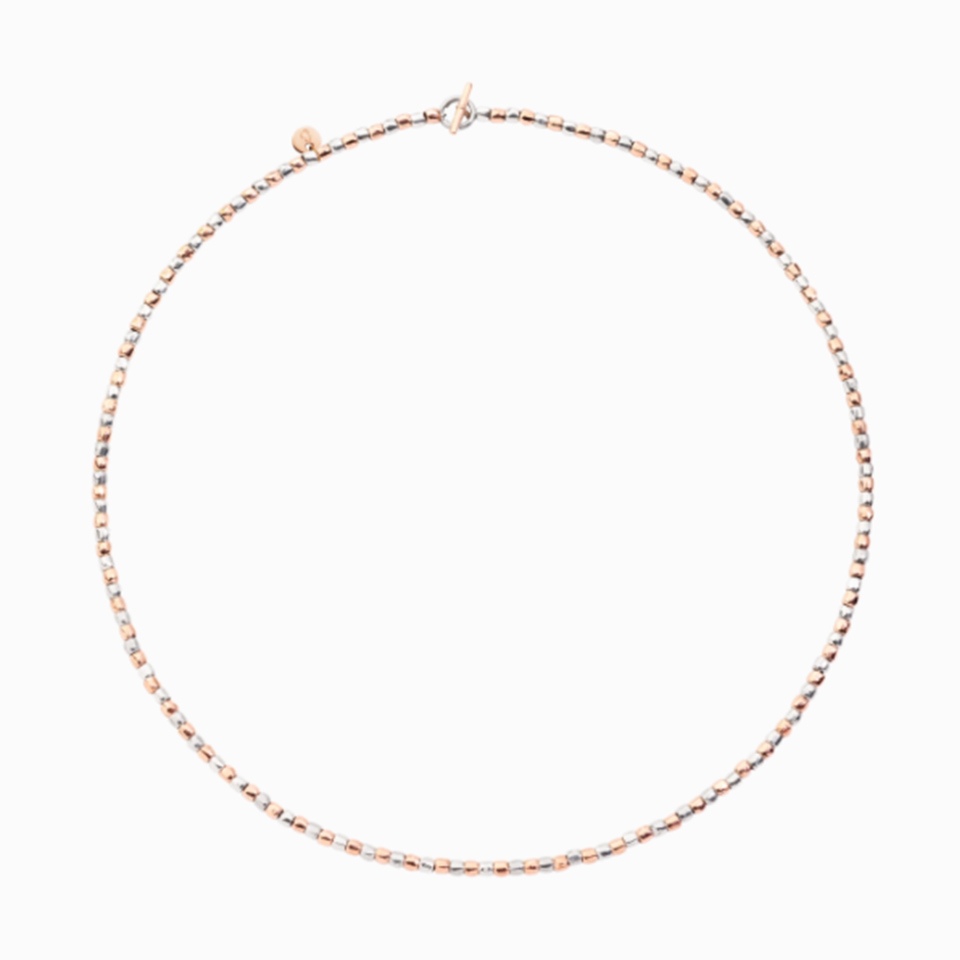 Collana mini Granelli argento oro rosa € 850