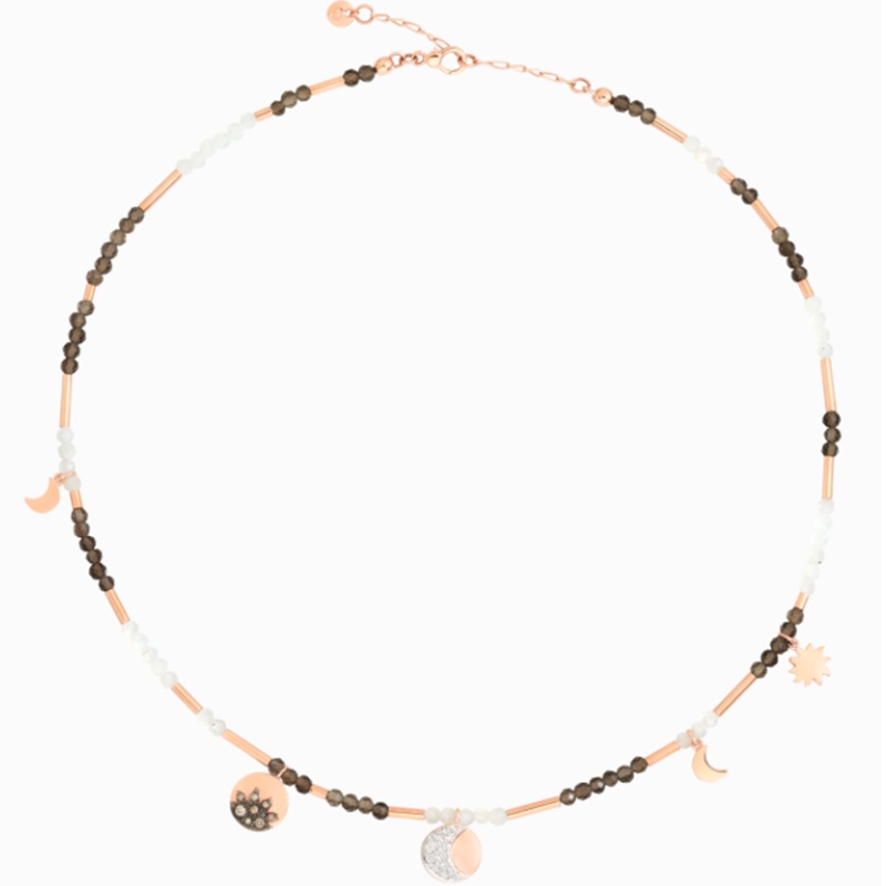 Collana Moon & Sun - Oro rosa Diamanti bianchi € 1.500