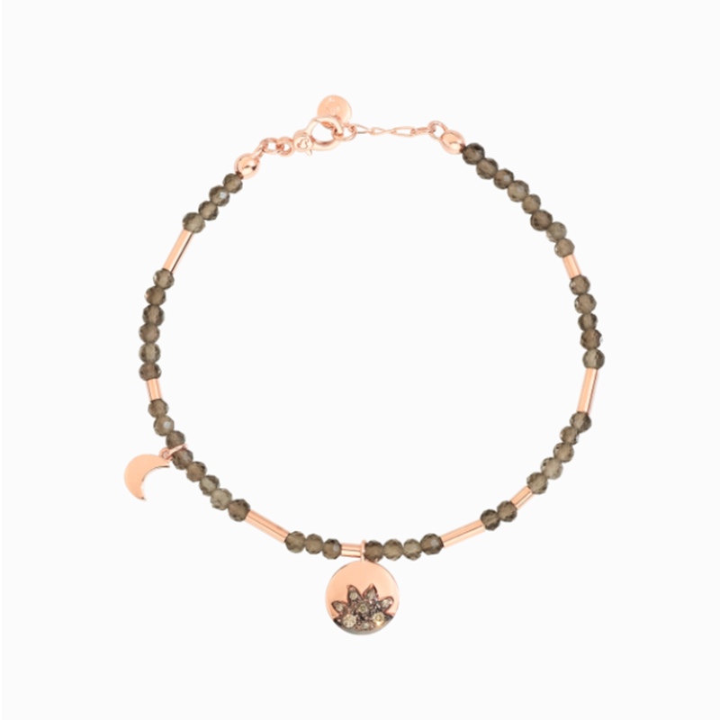 Bracciale Moon & Sun - Oro Rosa Diamanti Brown - € 590