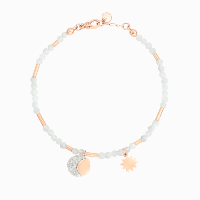 Bracciale Moon ‹ Sun Oro rosa Diamanti Bianchi € 690