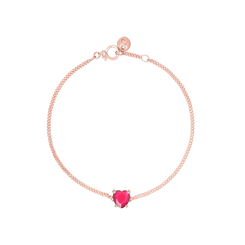 Bracciale cuore oro rosa 9k € 380